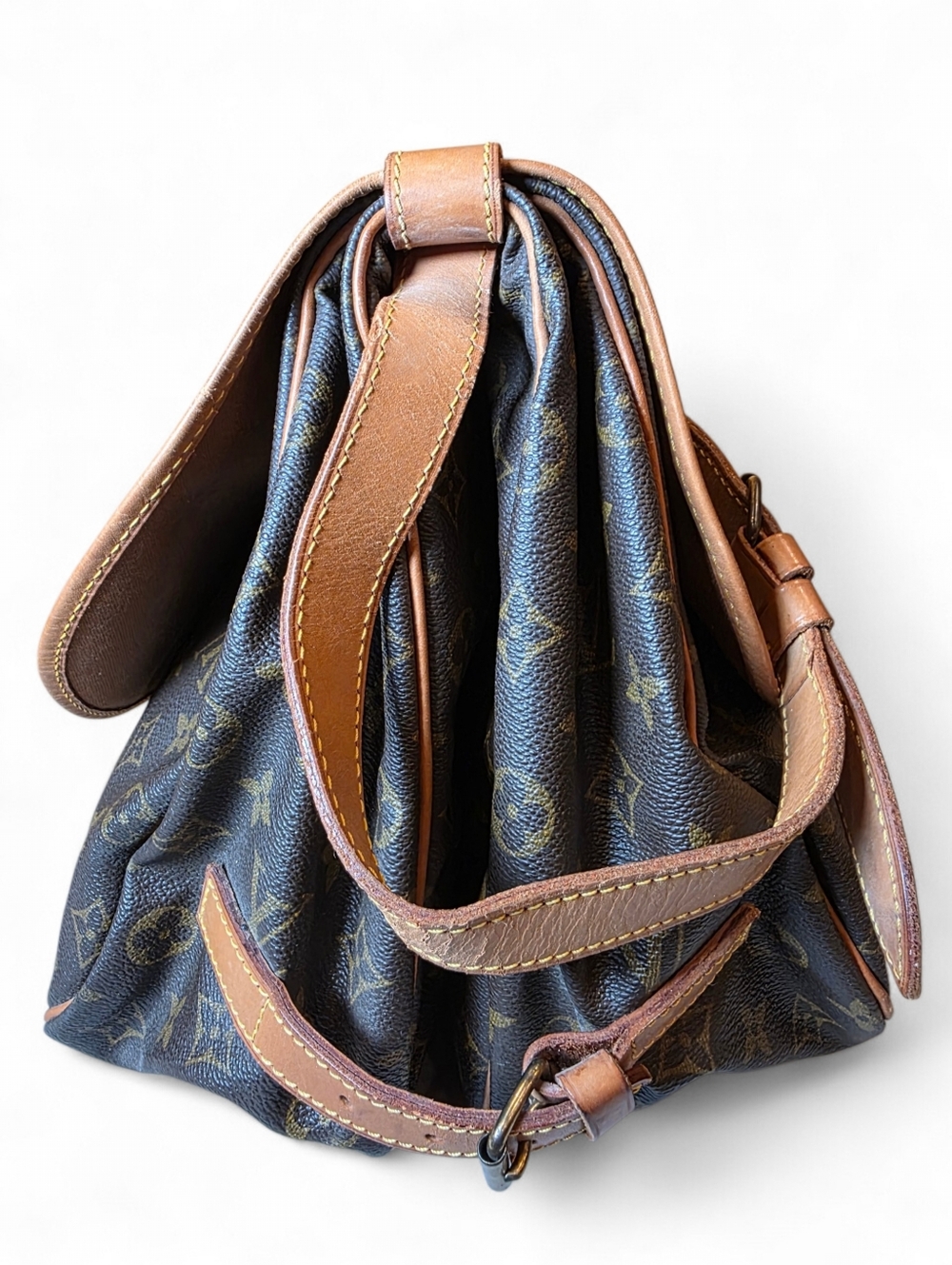 Louis Vuitton Saumur 35 Crossbody Bag Brown Monogram PVC Canvas Messenger Bag - Picture 4 of 12